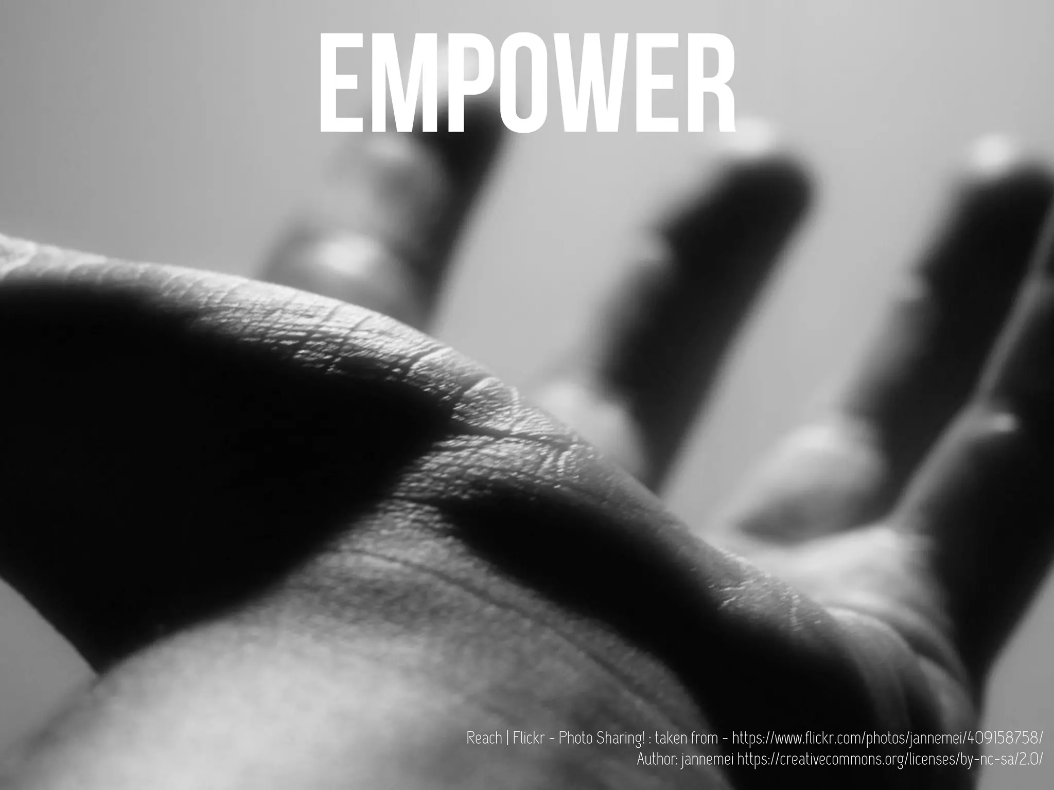 Reach | Flickr - Photo Sharing! : taken from - https://www.flickr.com/photos/jannemei/409158758/
Author: jannemei https://creativecommons.org/licenses/by-nc-sa/2.0/
 