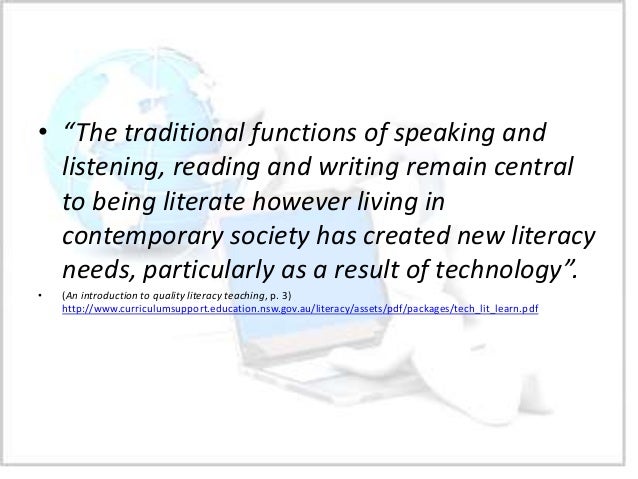 The digital divide 'Technological Literacy in the 21st Century'