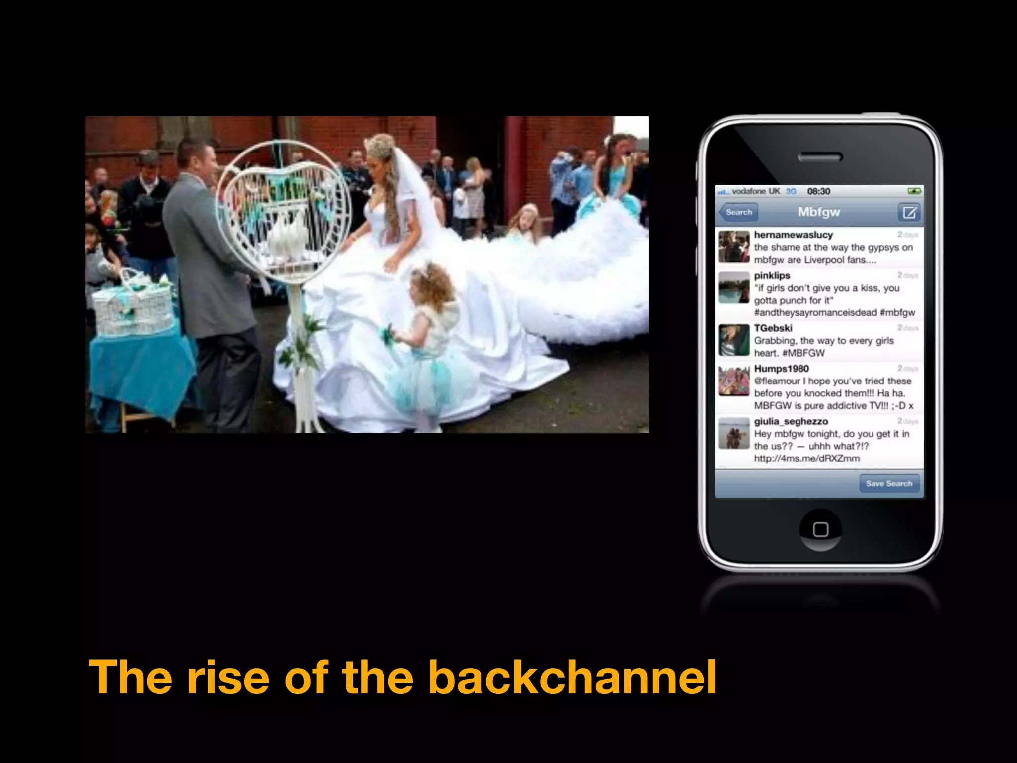 The rise of the backchannel
 