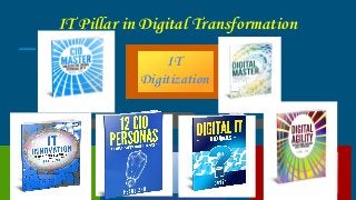IT Pillar in Digital Transformation
IT
Digitization
 