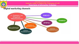 Sanjivani Rural Education Society’s
Sanjivani College of Engineering, Kopargaon-423 603
Department of Information Technology
Digital marketing channels
 
