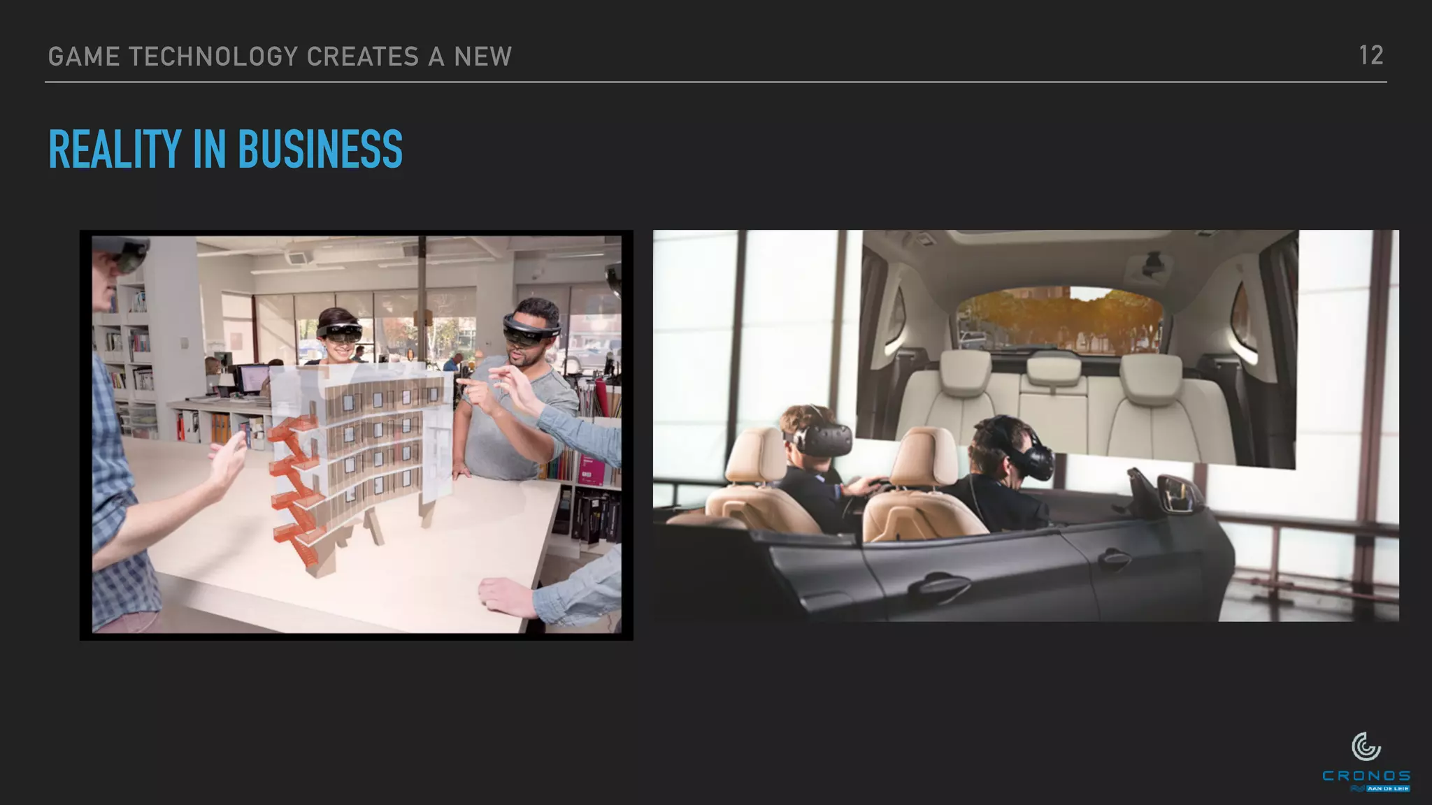 GAME TECHNOLOGY CREATES A NEW
REALITY IN BUSINESS
12