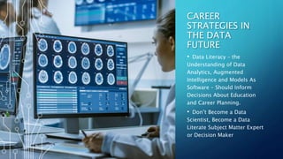 CAREER
STRATEGIES IN
THE DATA
FUTURE
• Data Literacy – the
Understanding of Data
Analytics, Augmented
Intelligence and Mod...