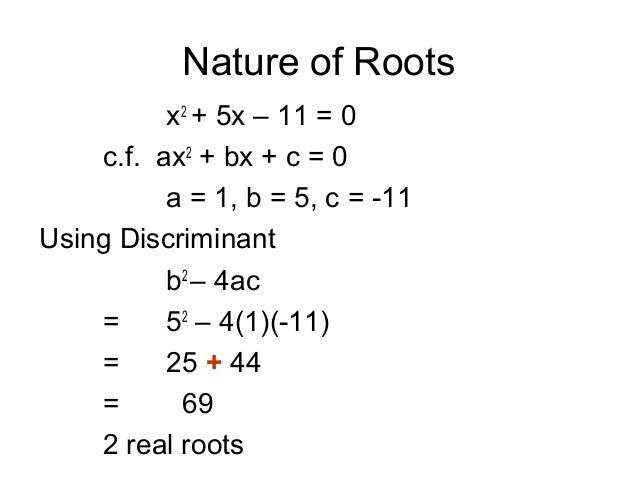 The Discriminant