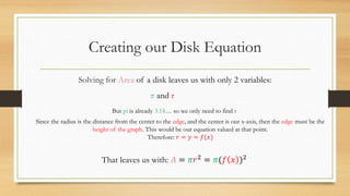 The Disk Method | PPTX