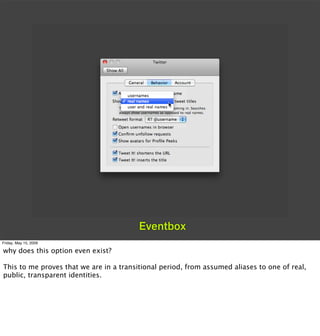 Eventbox
Friday, May 15, 2009

why does this option even exist?

This to me proves that we are in a transitional period, f...