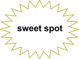 sweet spot
 