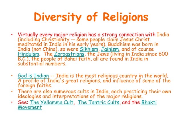 The diversity of india | PPTX