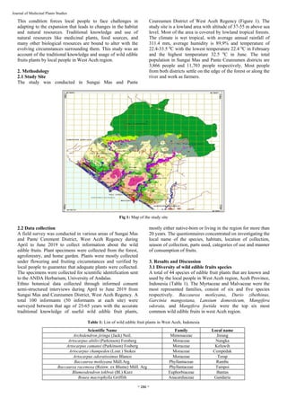 The diversity of wild edible fruit plants and traditional knowledge in ...