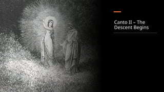 Canto II – The
Descent Begins
 