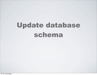 Update database
schema
2013年7月24日星期三
 