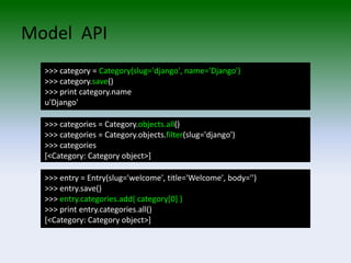 The Django Web Application Framework 2