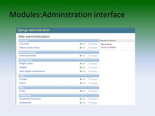 The Django Web Application Framework 2