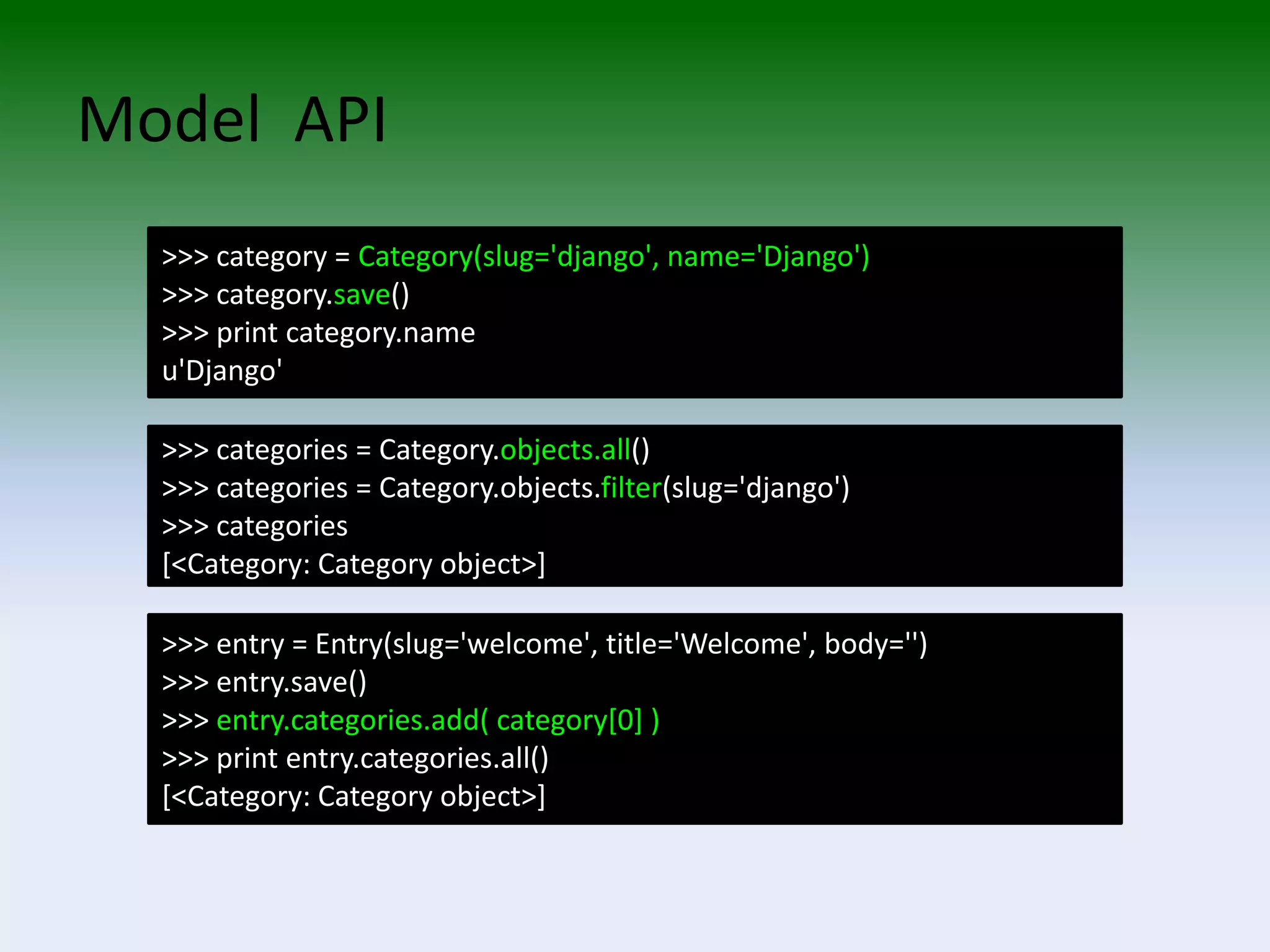 The Django Web Application Framework 2