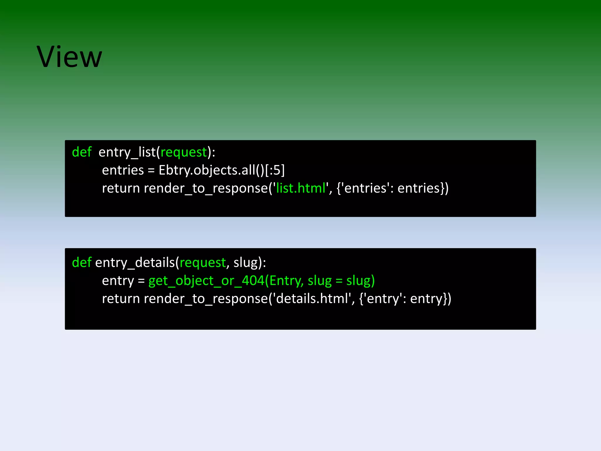 The Django Web Application Framework 2