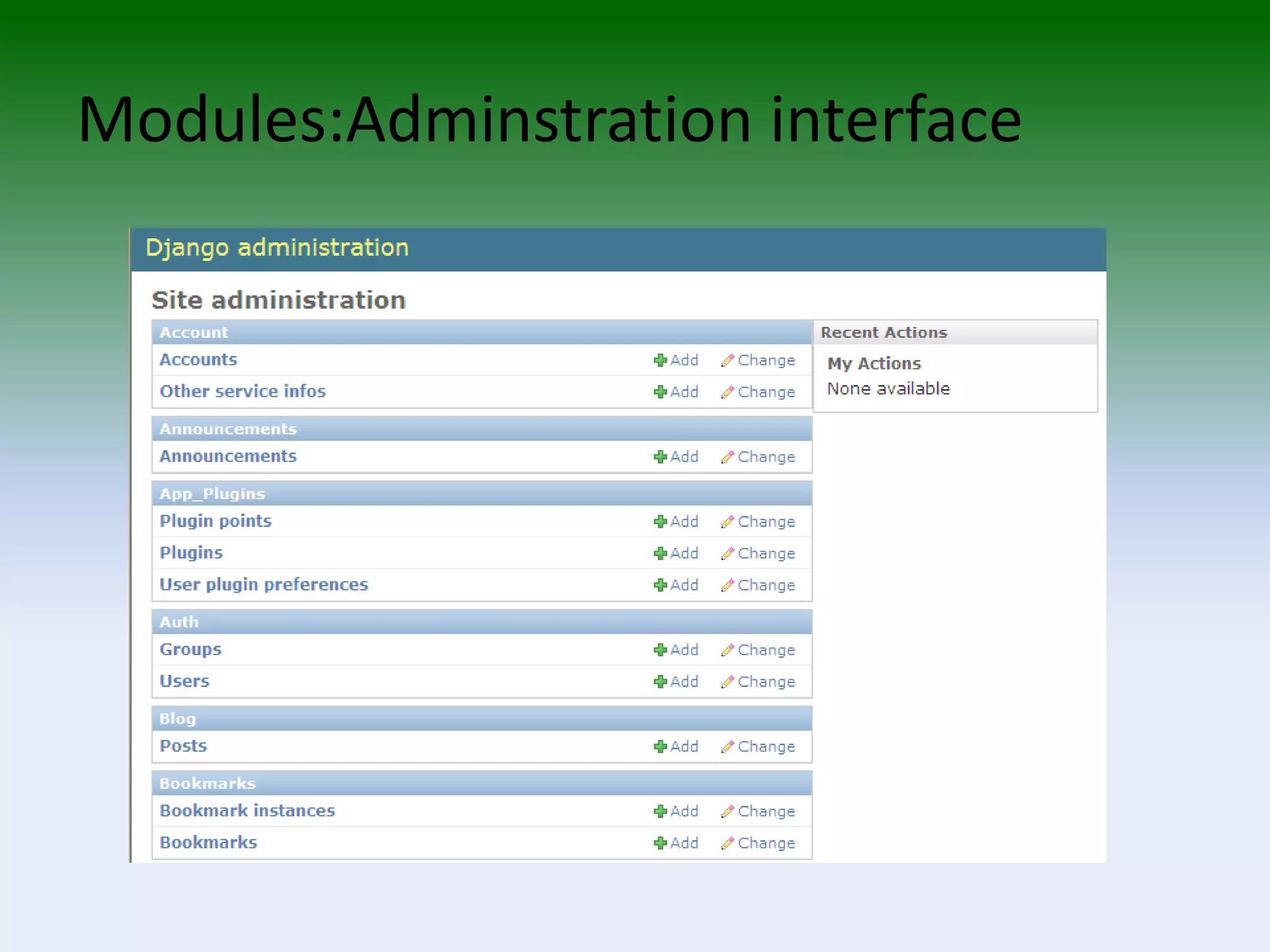 The Django Web Application Framework 2