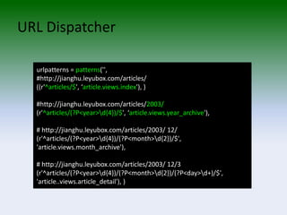 The Django Web Application Framework 2