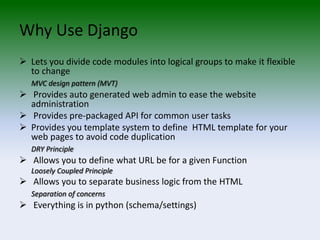 The Django Web Application Framework 2