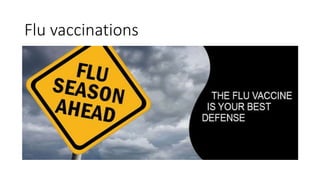 Flu vaccinations
 