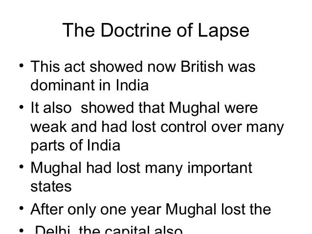 The doctrine of lapse by Dr. Zafar Iqbal