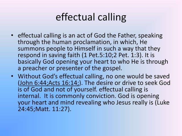 The Doctrine of Salvation | PPTX