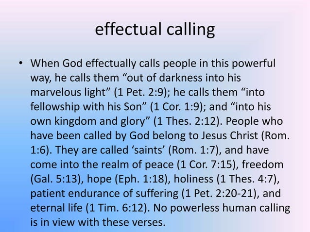 The Doctrine of Salvation | PPTX