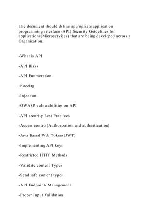 The document should define appropriate application programming inter.docx