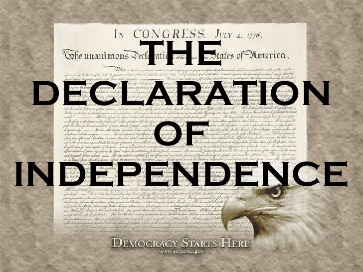 declaration of independence about homework