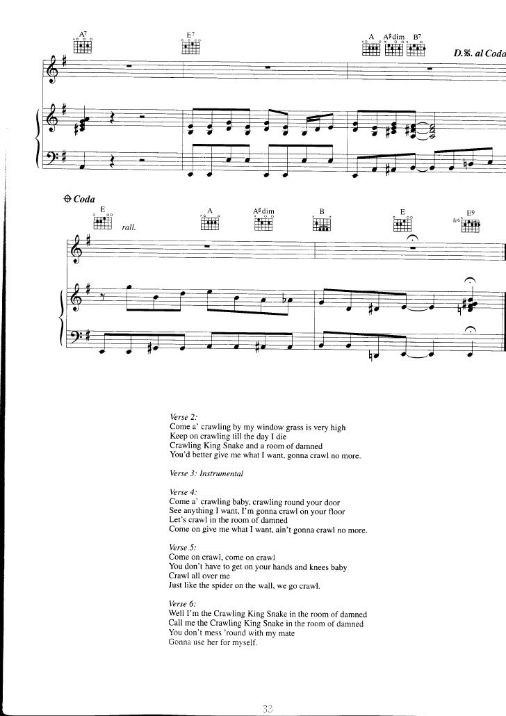 The Doors L A Woman Music Sheet