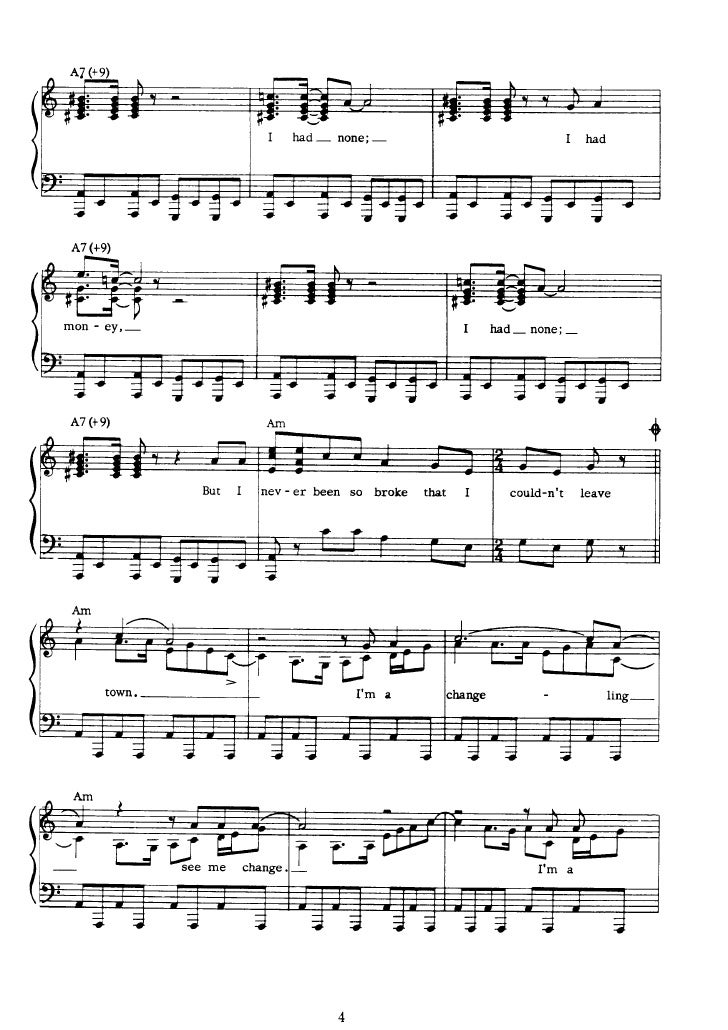 The Doors L A Woman Music Sheet