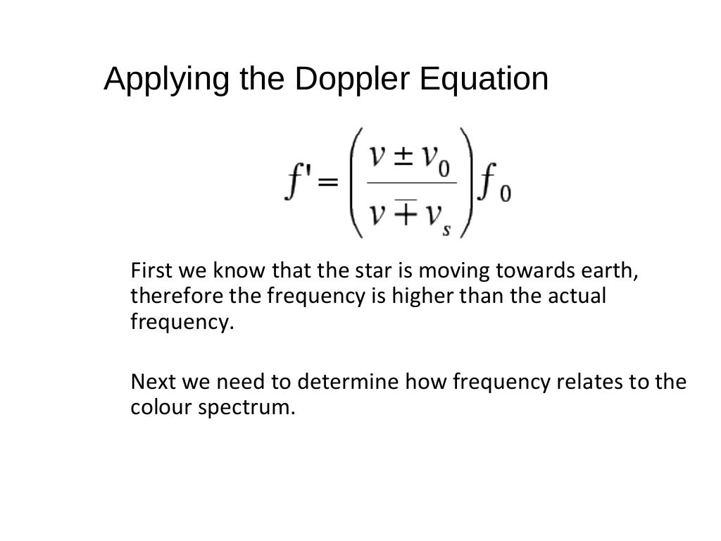 The Doppler effect