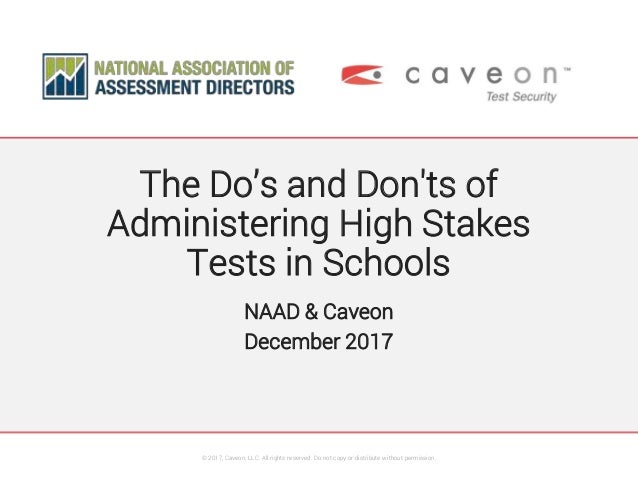 The Do S And Dont S Of Administering High Stakes Tests In Schools Fin The Do S And Dont S Of Administering High Stakes Tests In Schools Fin