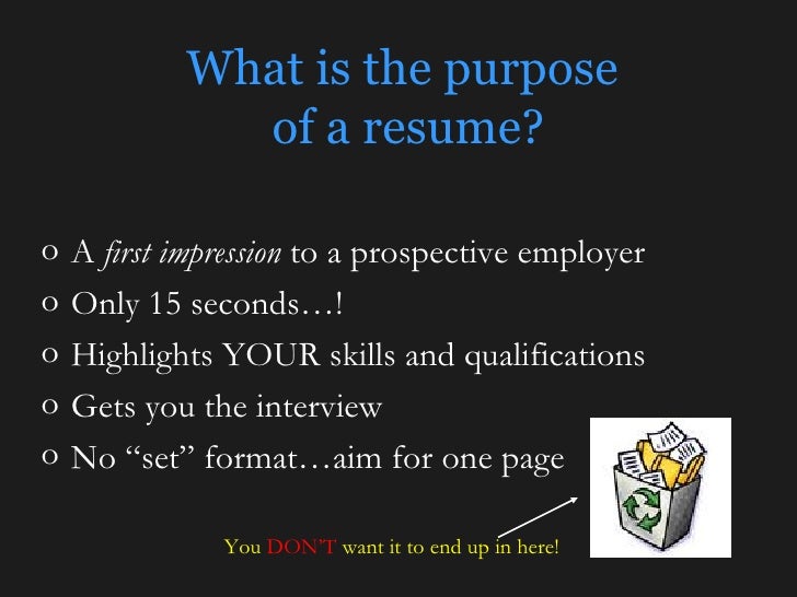 dos and donts of resumes