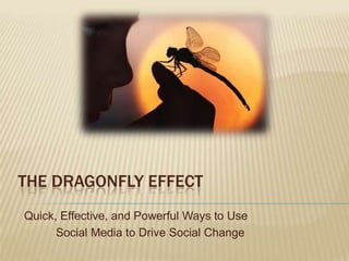 The Dragonfly Effect   Quick, Effective, and Powerful Ways to Use  	Social Media to Drive Social Change 