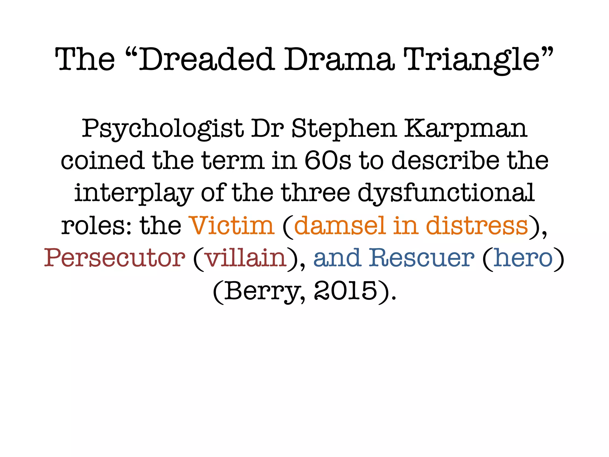 The Drama Triangle | PDF