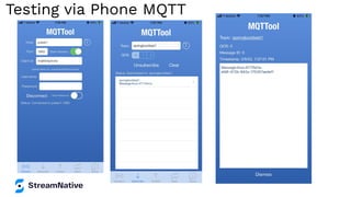 Testing via Phone MQTT
 