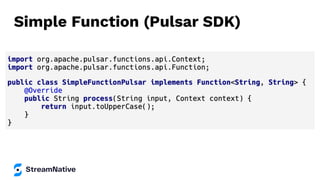 Simple Function (Pulsar SDK)
 