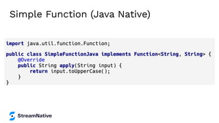 Simple Function (Java Native)
 