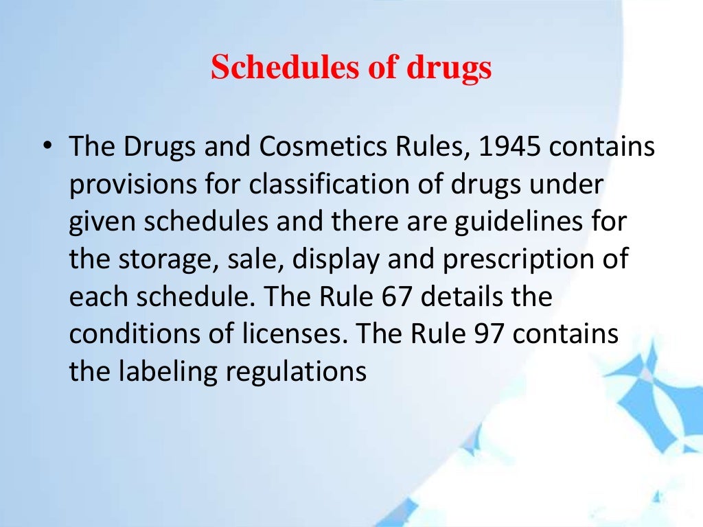 THE DRUGS AND COSMETICS ACT 1940 AND RULES 1945