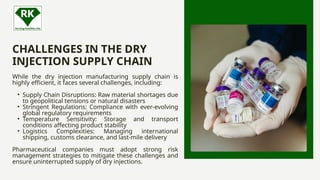 Tech Dry Injection The Dry Injection Manufacturing Supply Chain A Comprehensive Guide | PPTX