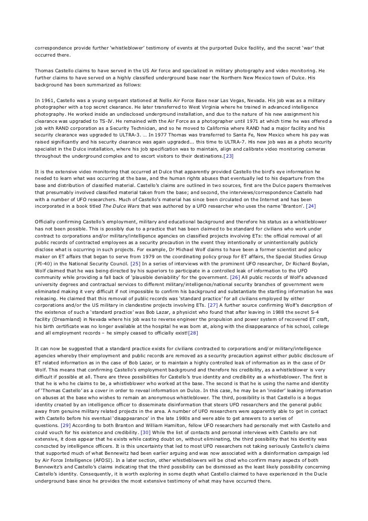 The Dulce Report