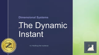 
The Dynamic
Instant
Dimensional Systems
MDIA
V1 Holding the Instance
 