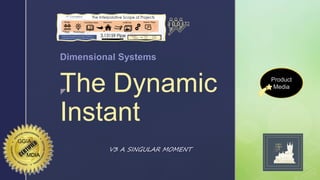 
The Dynamic
Instant
Dimensional Systems
MDIA
V3 A SINGULAR MOMENT
Product
Media
 
