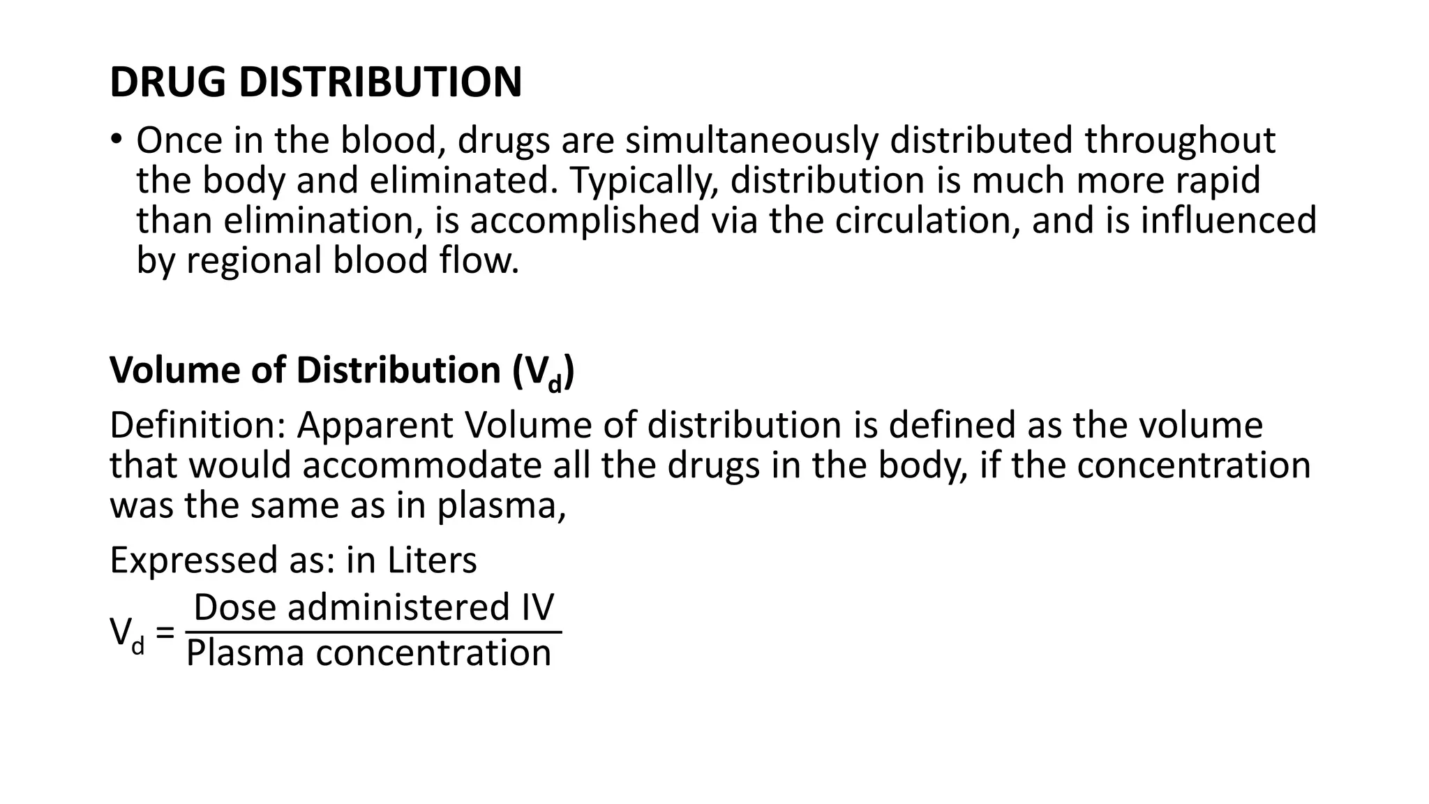 The dynamics of drug ABSORPTION and DISTRIBUTION | PPTX