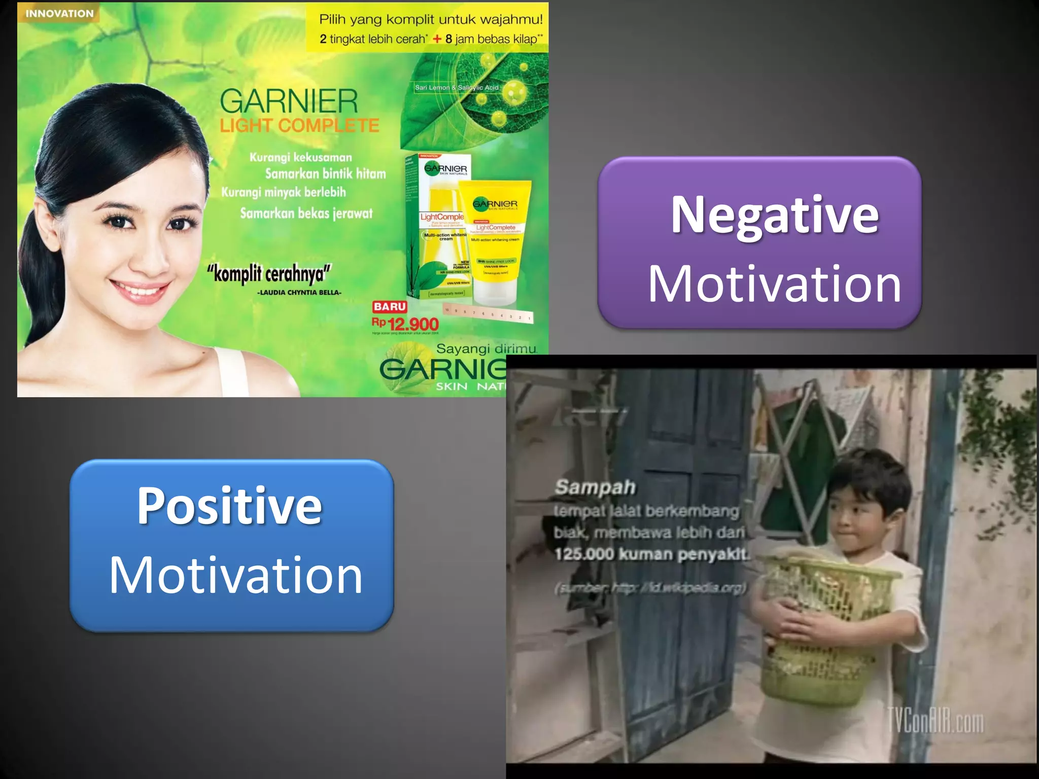 Negative
             Motivation


 Positive
Motivation
 