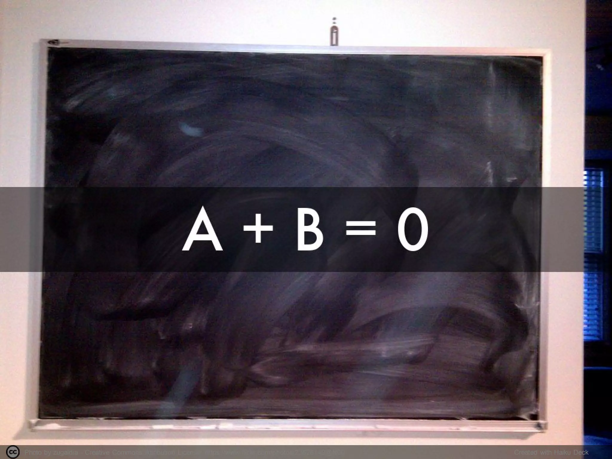 Photo by zugaldia - Creative Commons Attribution License https://www.flickr.com/photos/23526149@N00 Created with Haiku Deck
 