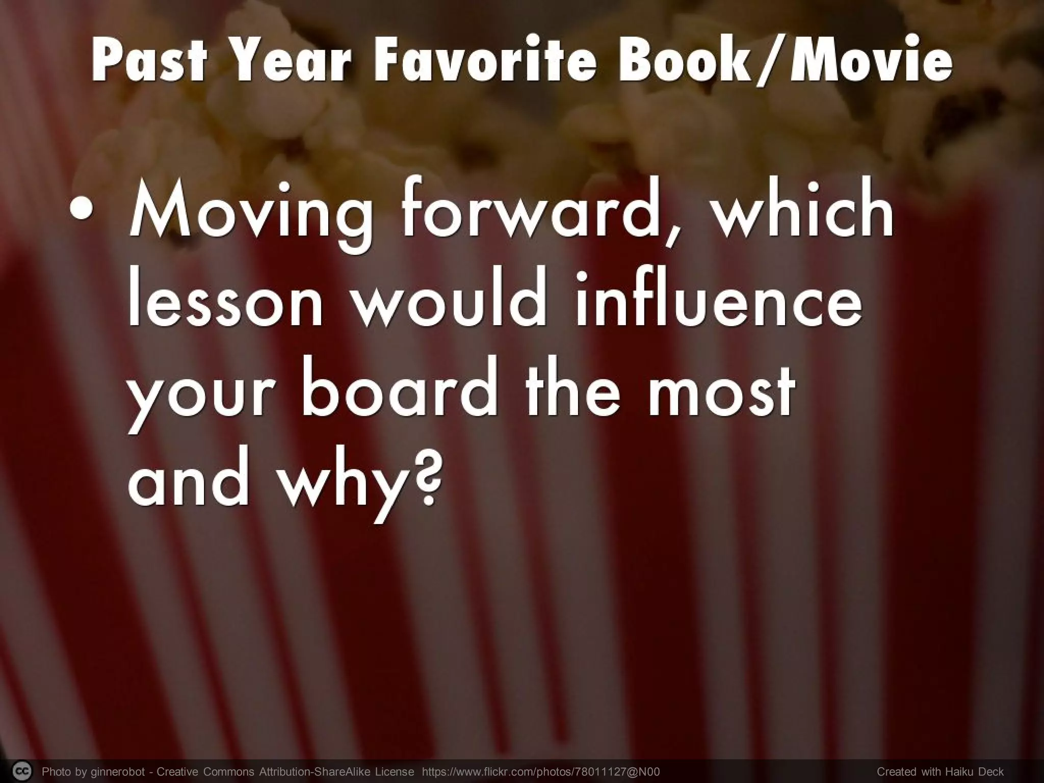 Photo by ginnerobot - Creative Commons Attribution-ShareAlike License https://www.flickr.com/photos/78011127@N00 Created with Haiku Deck
 