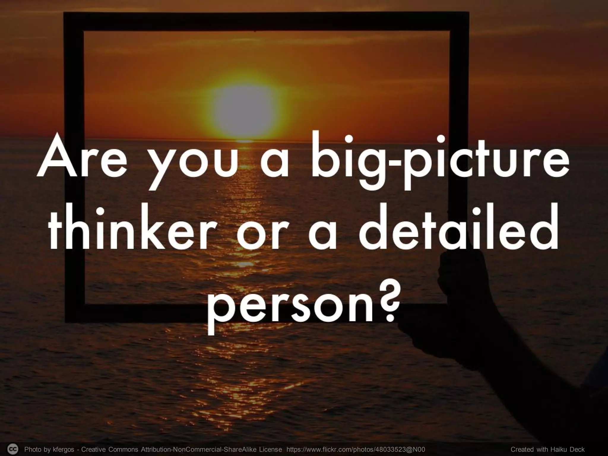 Photo by kfergos - Creative Commons Attribution-NonCommercial-ShareAlike License https://www.flickr.com/photos/48033523@N00 Created with Haiku Deck
 