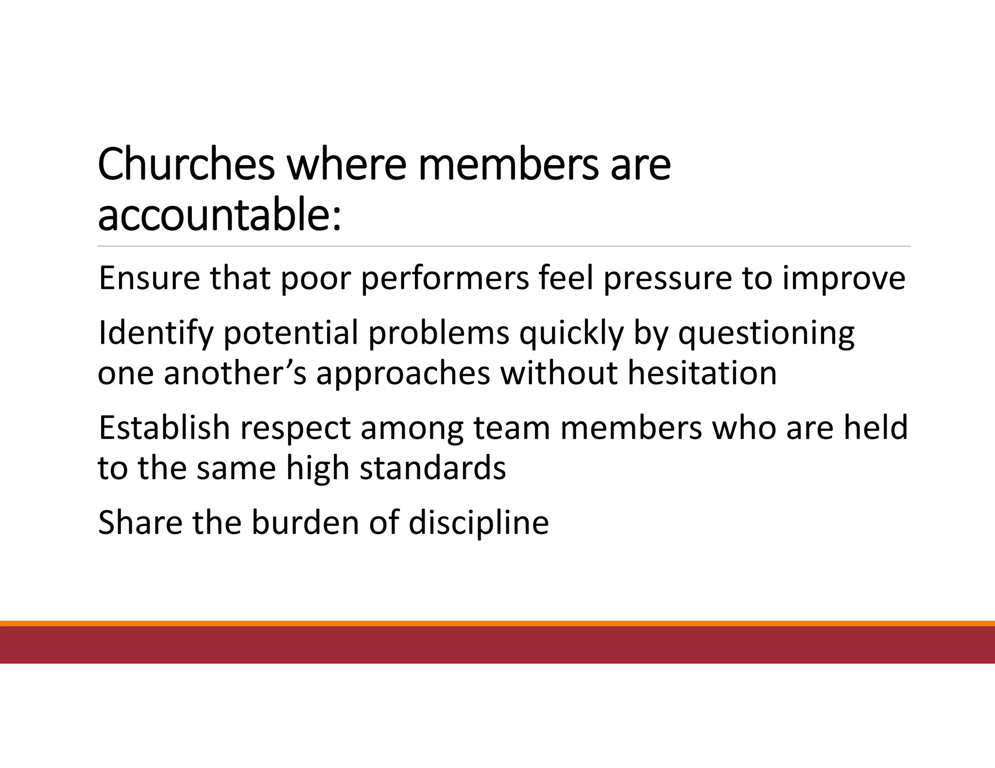 Problems In Church The dysfunctional church avoidance of accountability | PDF
