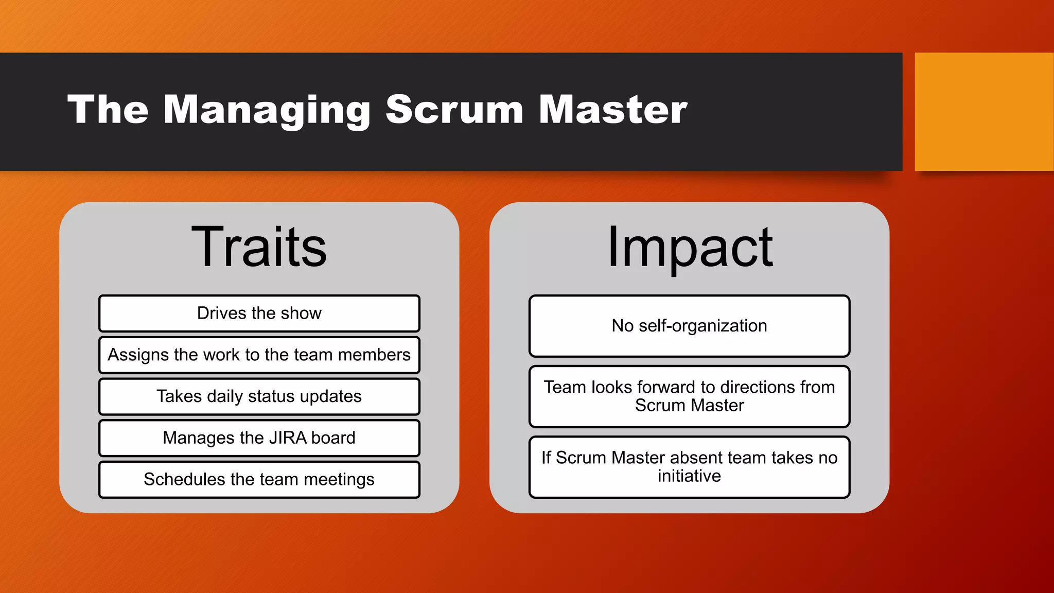 The dysfunctions of a scrum team | PPT